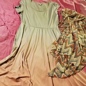 Lularoe Riley Dress w/scarf vest